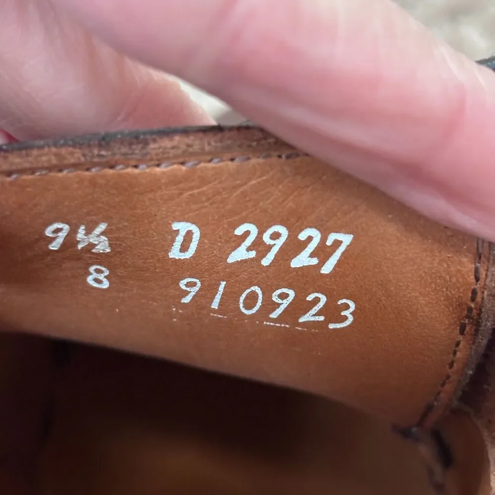 Allen Edmonds St. John's Double Monk Strap Dress Shoes Men 9.5D Brown Leather